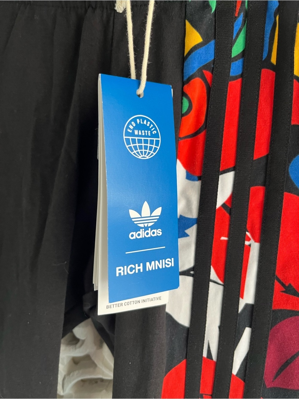 Adidas Originals Rich Mnisi Bike Shorts Leggings NWT Colorful Print XS - Picture 6 of 7